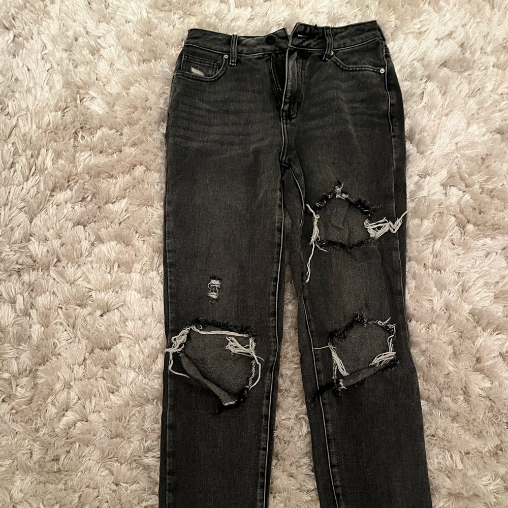 Black pacsun jeans with rips